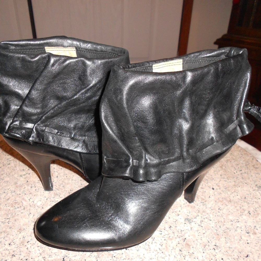 Nine West black leather bootie New without tags